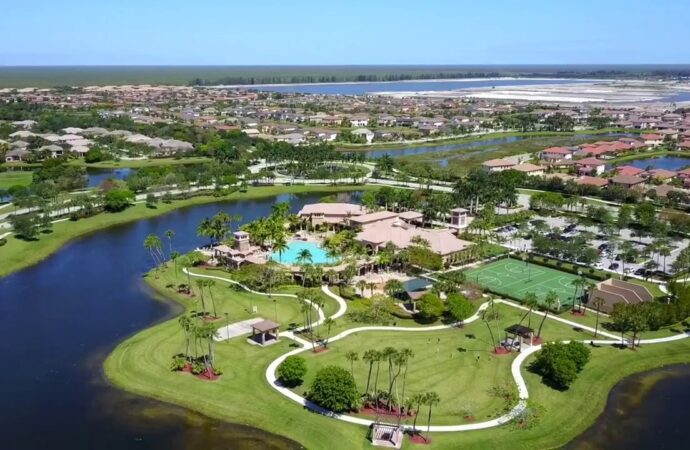 Aerial Parkland FL, A1A Palm Beach Painters