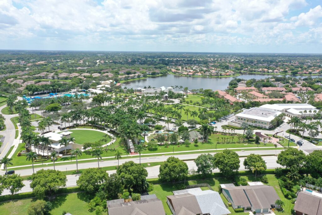 Aerial Wellington FL, A1A Palm Beach Painters